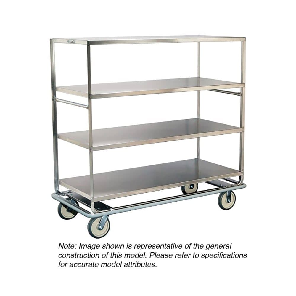 Lakeside 581 Queen Mary Cart - 3 Levels, 1000 lb. Capacity, Stainless, Raised Edges