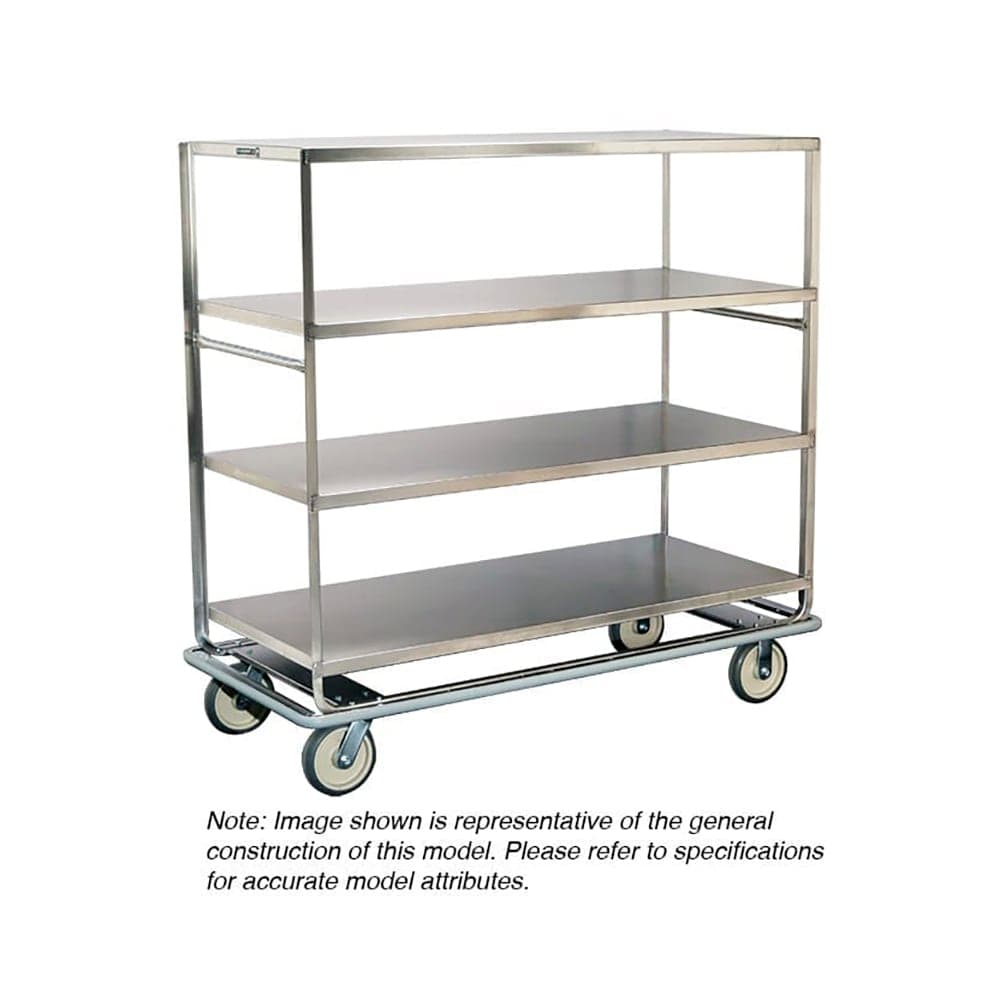Lakeside 582 Queen Mary Cart - 3 Levels, 1000 lb. Capacity, Stainless, Flat Edges