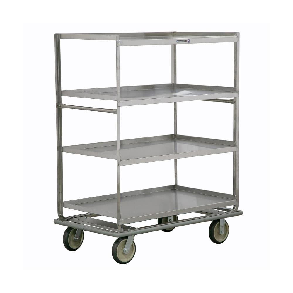 Lakeside 583 Queen Mary Cart - 4 Levels, 1000 lb. Capacity, Stainless, Raised Edges