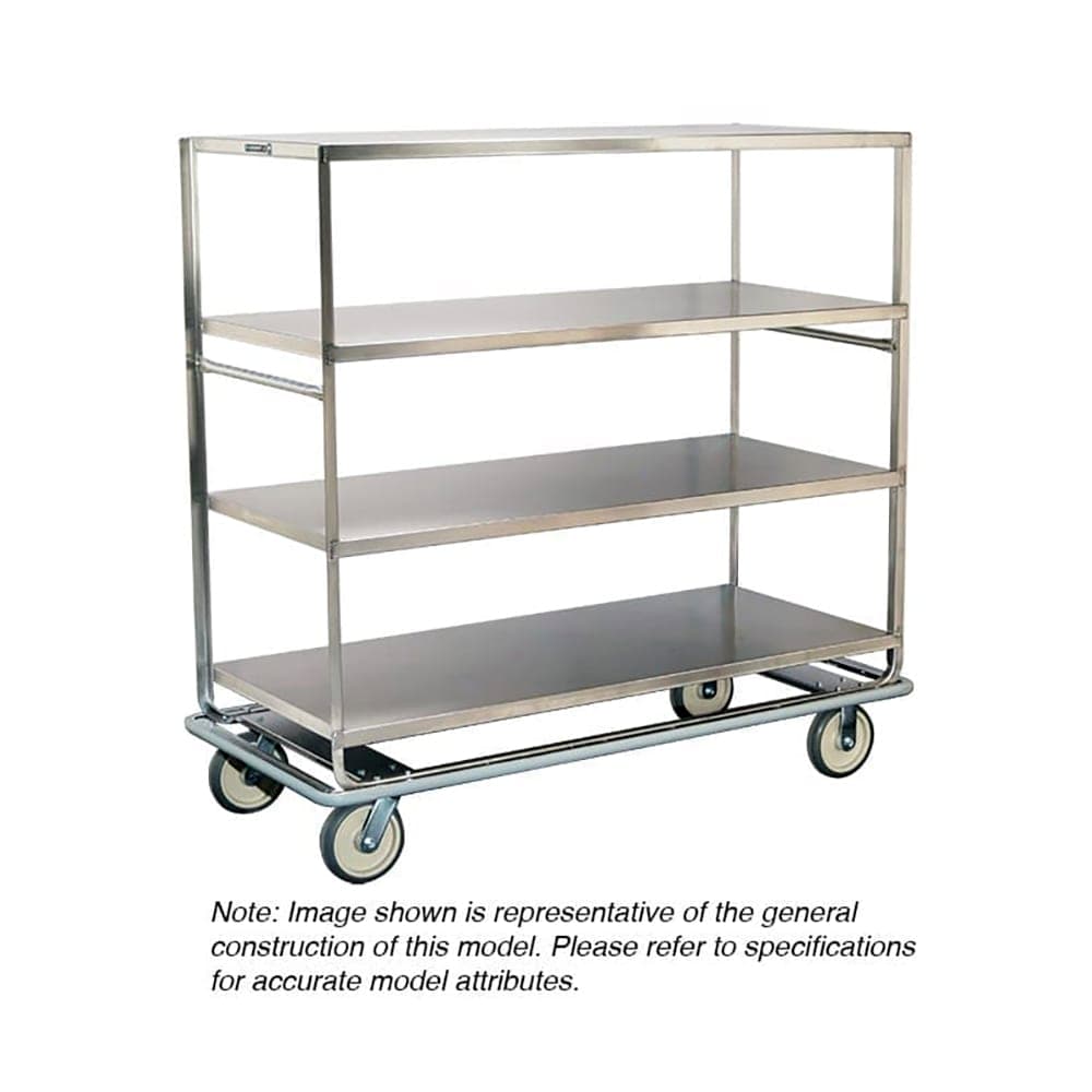 Lakeside 587 Queen Mary Cart - 6 Levels, 1000 lb. Capacity, Stainless, Raised Edges