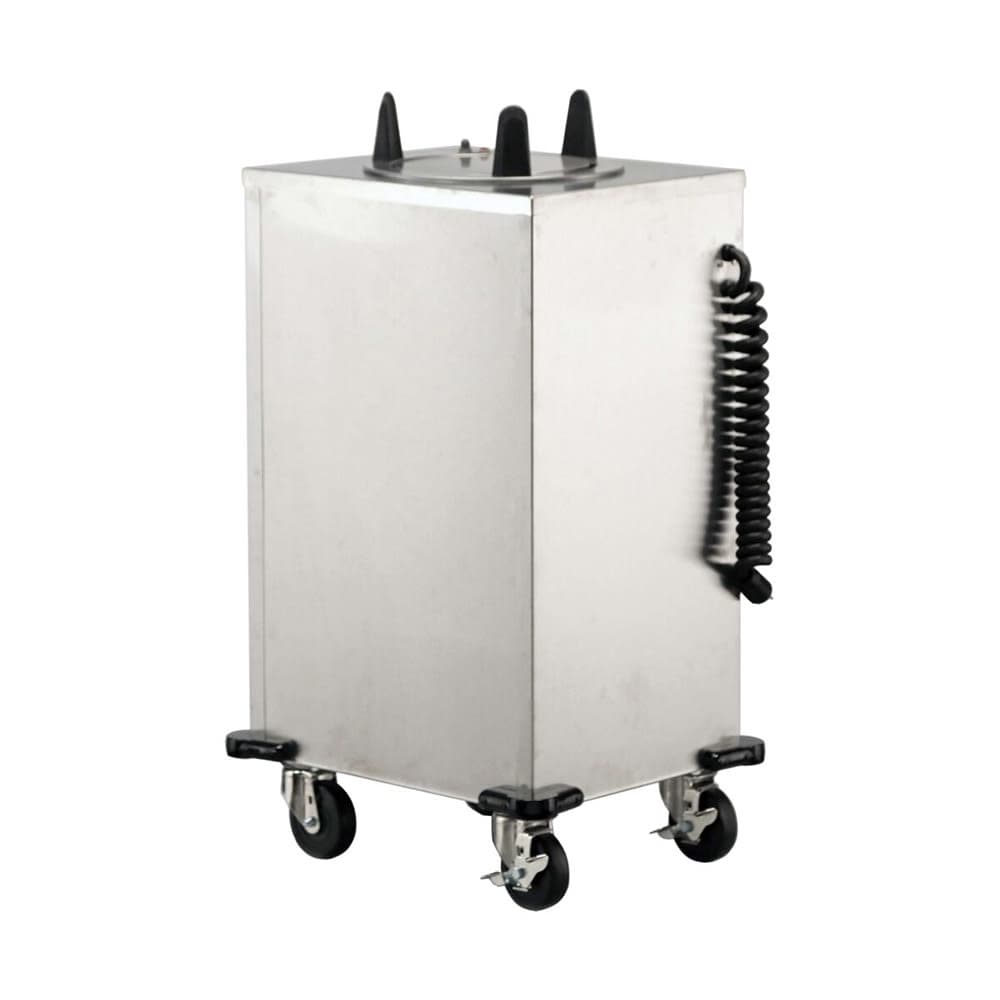 Lakeside 6100 22 1/2" Heated Mobile Dish Dispenser w/ (1) Column - Stainless, 120v