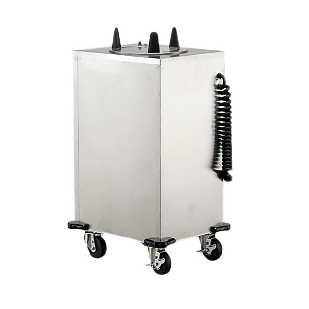 Lakeside 6100 22 1/2" Heated Mobile Dish Dispenser w/ (1) Column - Stainless, 208v/1ph