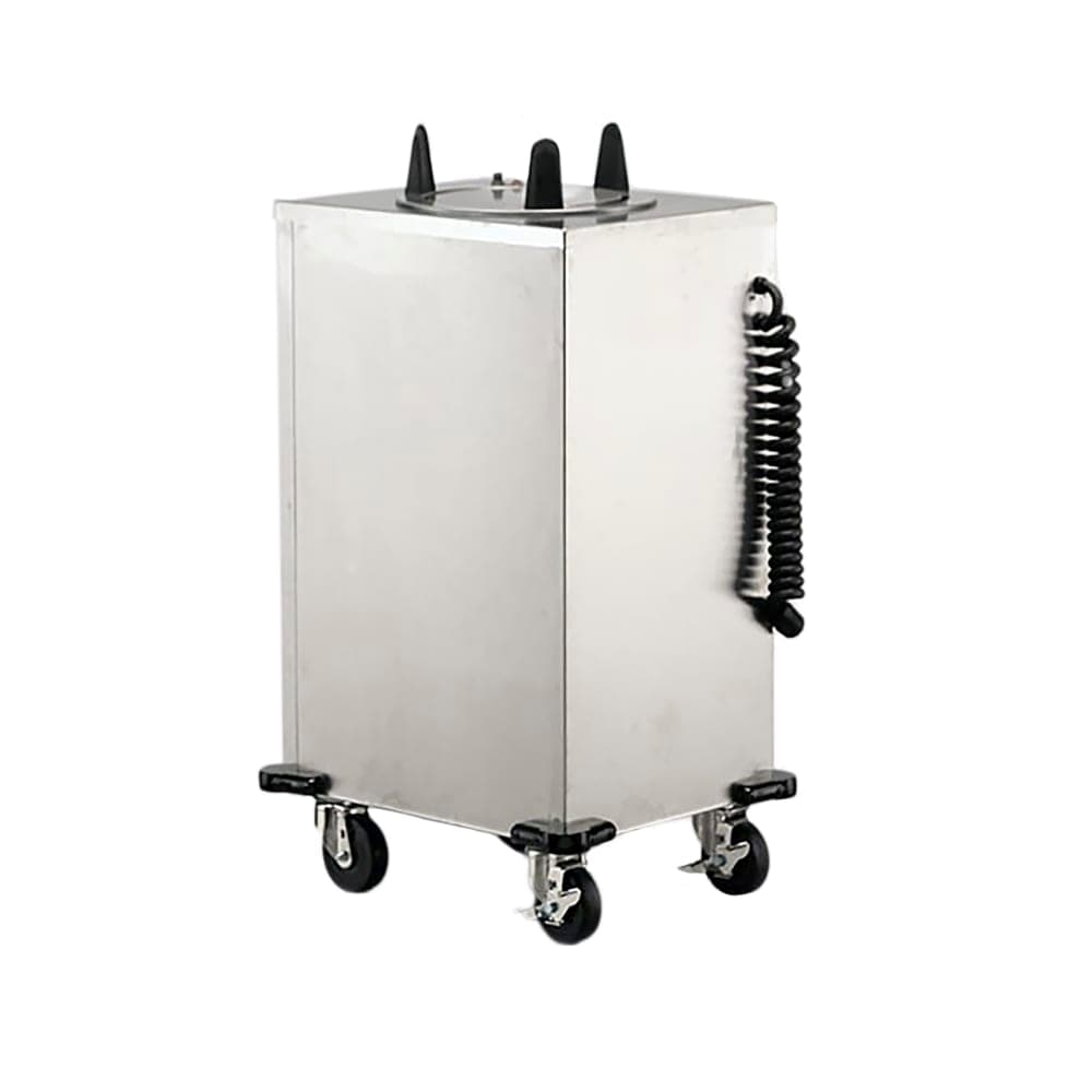 Lakeside 6109 22 1/2" Heated Mobile Dish Dispenser w/ (1) Column - Stainless, 120v
