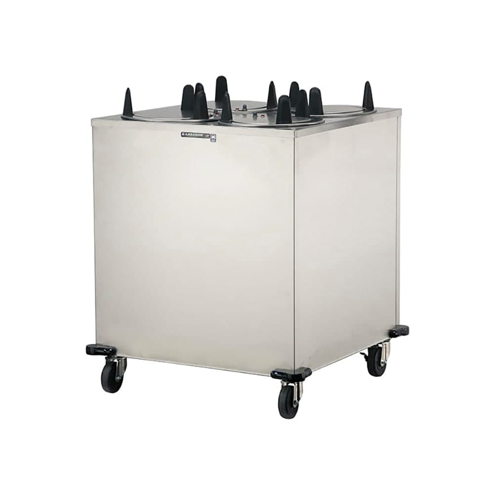 Lakeside 6408 32" Heated Mobile Dish Dispenser w/ (4) Columns - Stainless, 120v