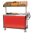 Lakeside 668 Food Cart for Breakfast w/ Overshelf, 54 3/4"L x 28 1/2"W x 67"H, Stainless thumbnail 2