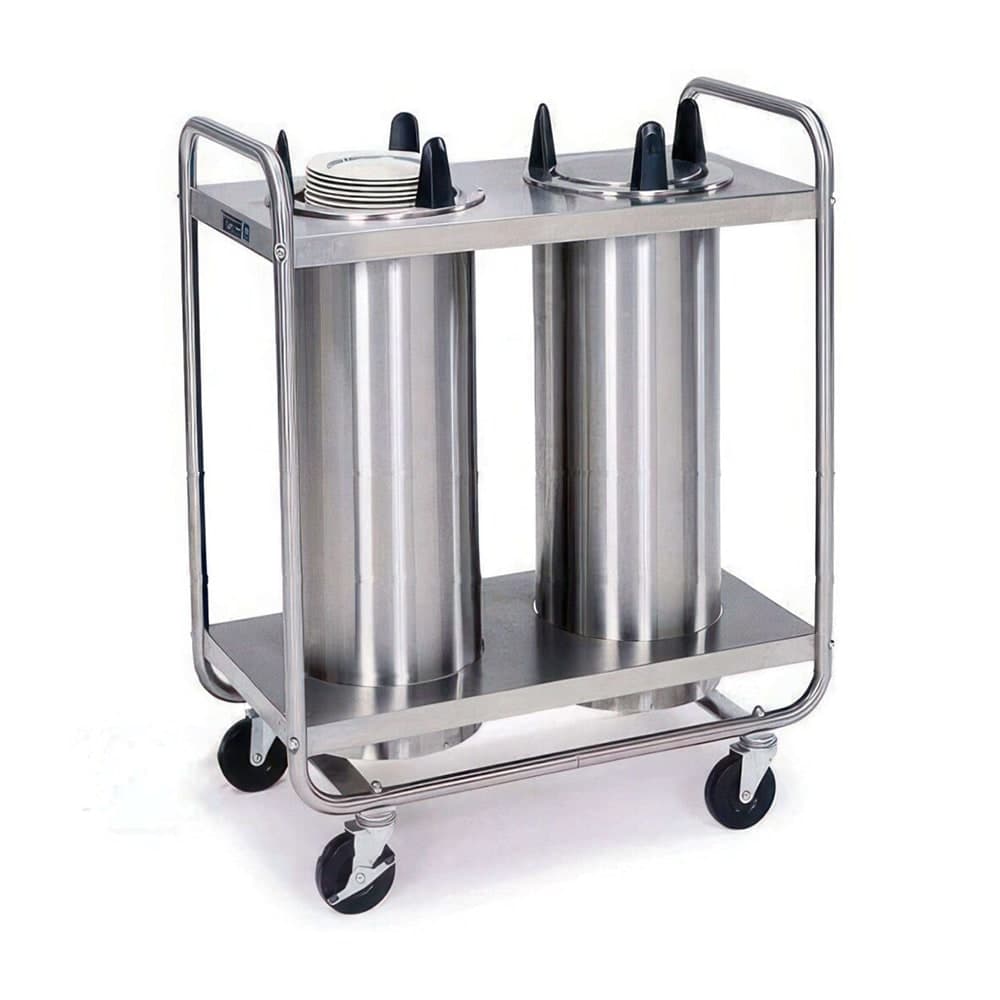 Lakeside 7211 35 1/2" Mobile Dish Dispenser w/ (2) Columns, Stainless