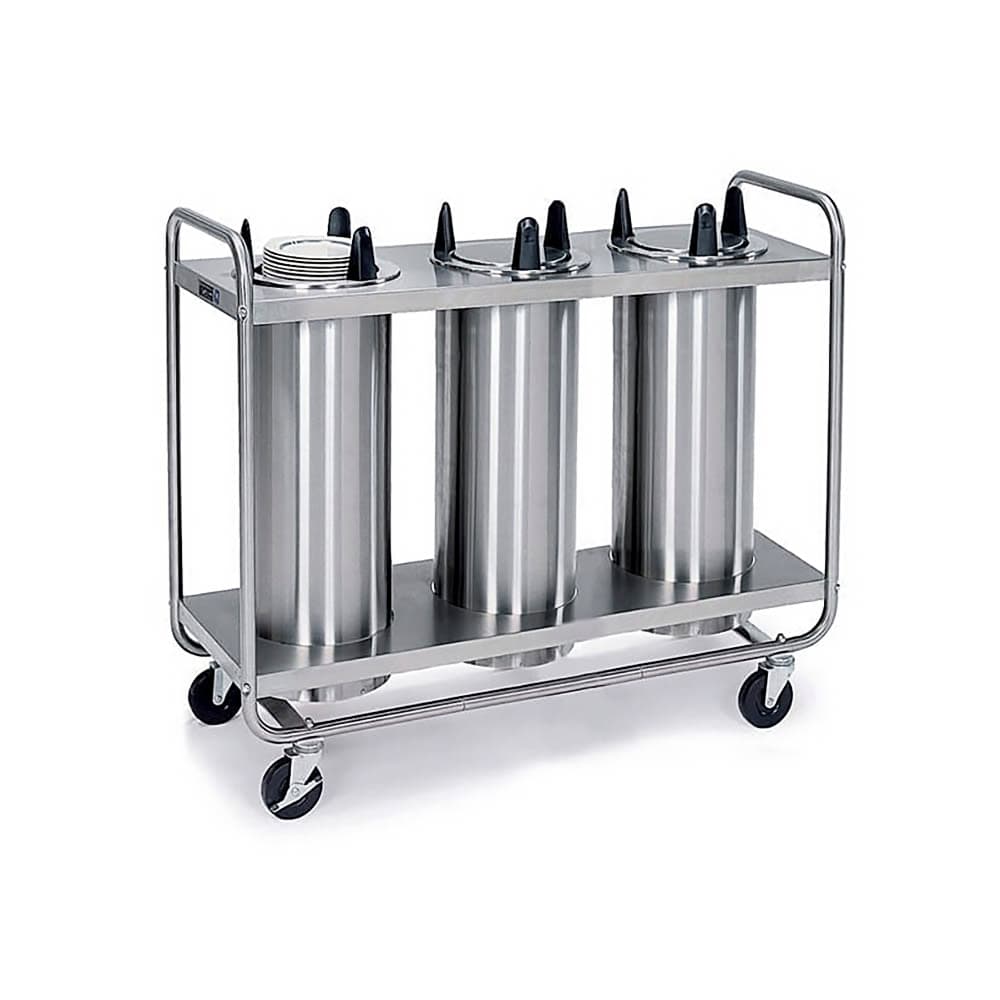 Lakeside 7305 52 1/2" Mobile Dish Dispenser w/ (3) Columns, Stainless