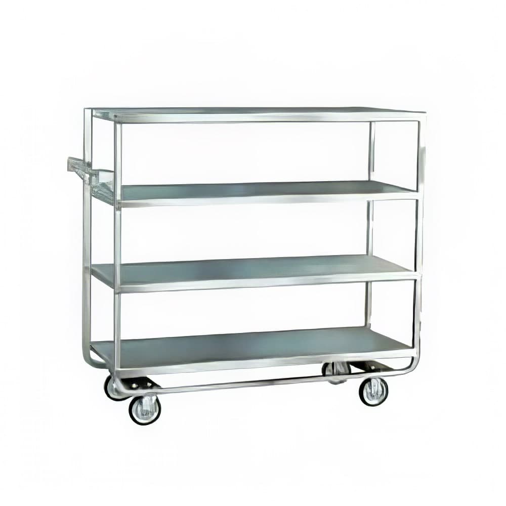 Lakeside 760 Queen Mary Cart - 4 Levels, 700 lb. Capacity, Stainless, Flat Edges