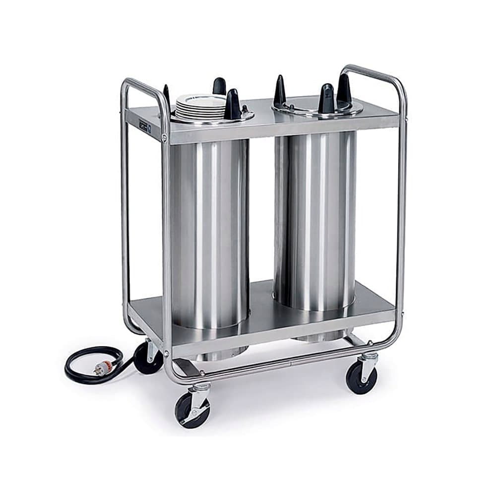 Lakeside 8200 35 1/2" Heated Mobile Dish Dispenser w/ (2) Columns - Stainless, 208v/1ph