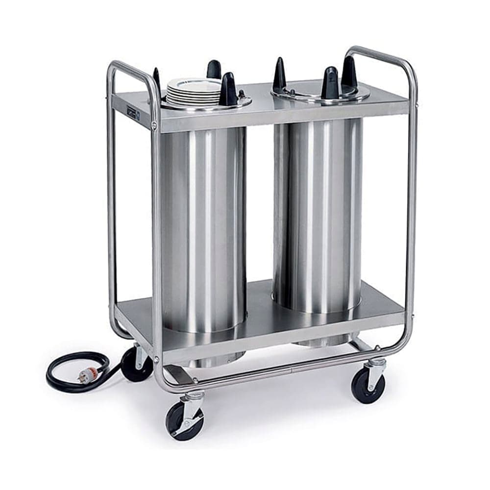 Lakeside 8207 35 1/2" Heated Mobile Dish Dispenser w/ (2) Columns - Stainless, 120v