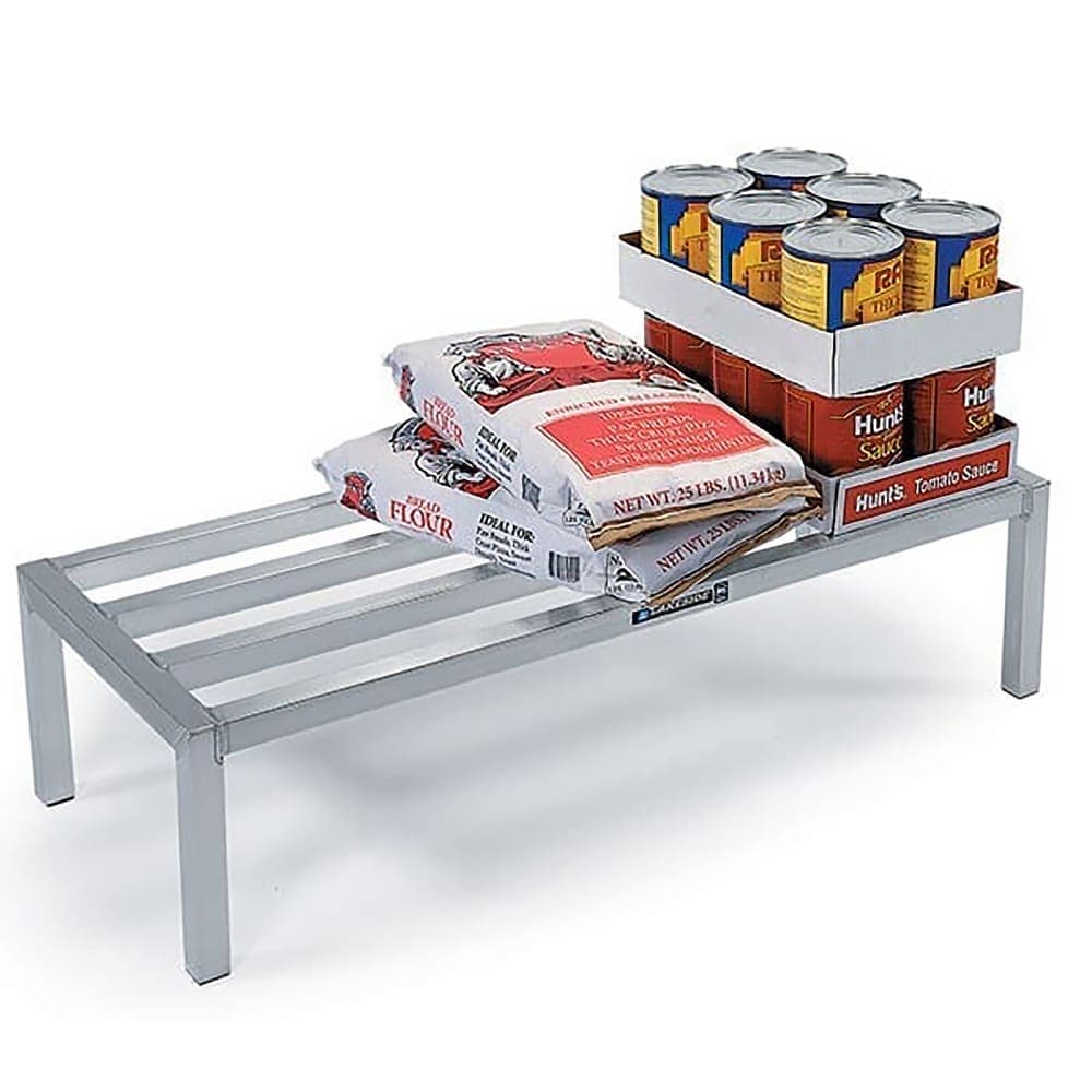 Lakeside 9172 60" Stationary Dunnage Rack w/ 1500 lb Capacity, Aluminum