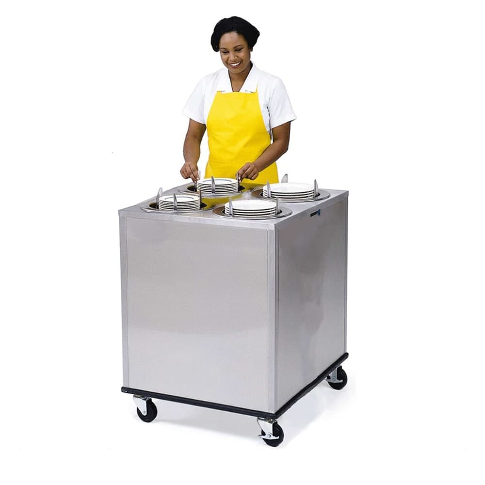 Lakeside 918 30 5/8" Mobile Dish Dispenser w/ (4) Columns, Stainless