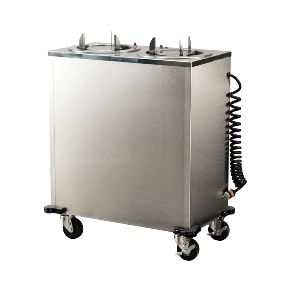 Lakeside 937 35 1/8" Heated Mobile Dish Dispenser w/ (2) Columns - Stainless, 120v