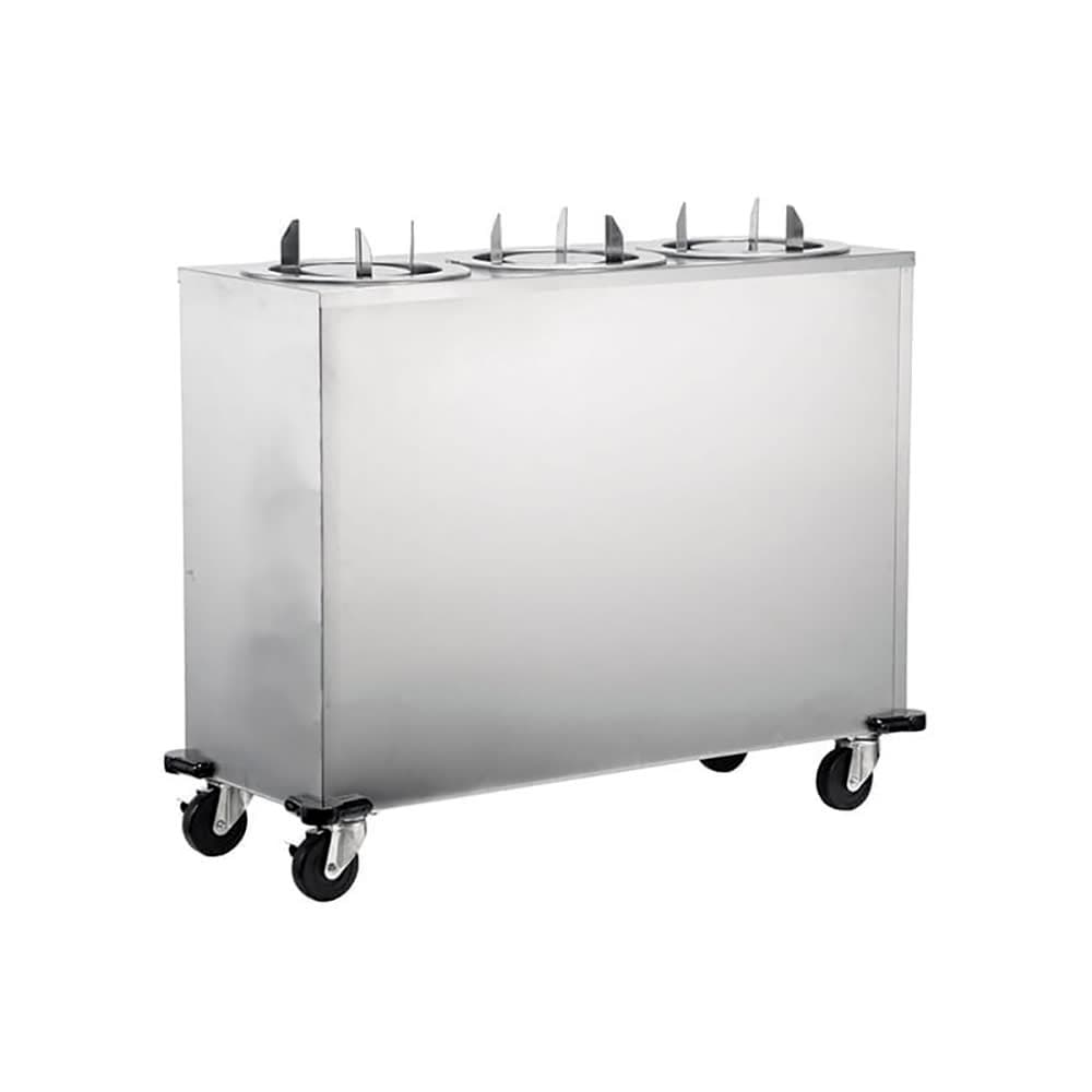 Lakeside 942 38 5/16" Mobile Dish Dispenser w/ (3) Columns, Stainless