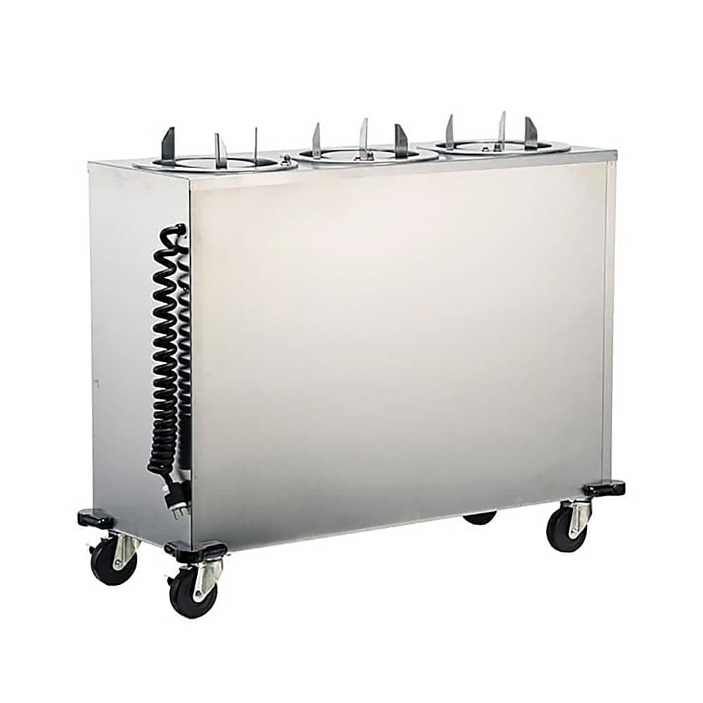Lakeside 965 45" Heated Mobile Dish Dispenser w/ (3) Columns - Stainless, 120v
