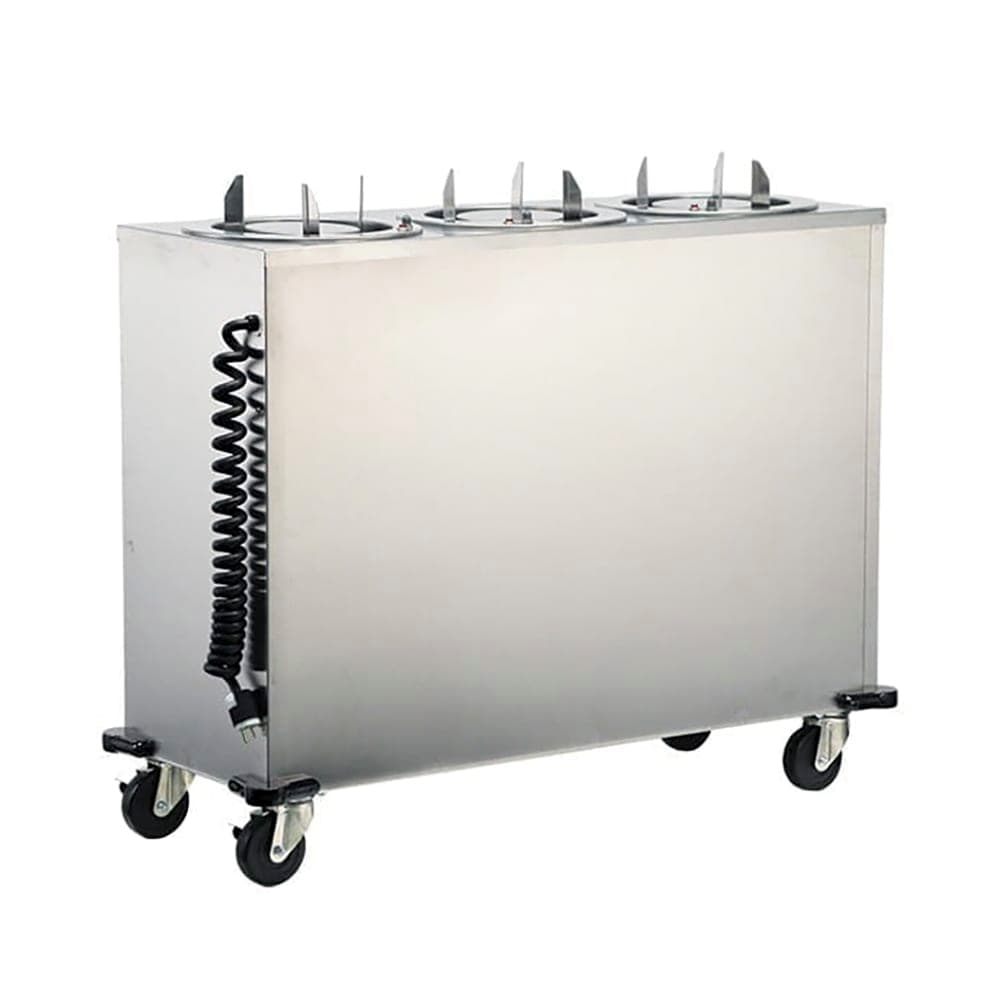 Lakeside 965 45" Heated Mobile Dish Dispenser w/ (3) Columns - Stainless, 208v/1ph