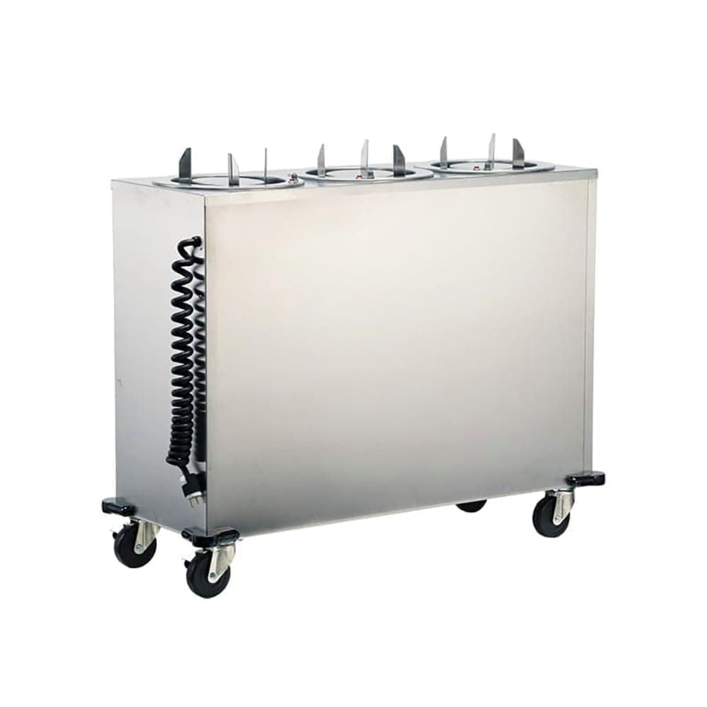 Lakeside 965 45" Heated Mobile Dish Dispenser w/ (3) Columns - Stainless, 240v/1ph