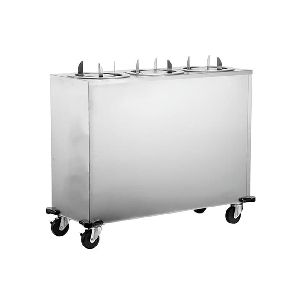 Lakeside 972 51 13/16" Mobile Dish Dispenser w/ (3) Columns, Stainless