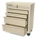 Lakeside BV05 Super Saver Bedside Cart w/ (5) Drawers - Metal, Beige thumbnail 2