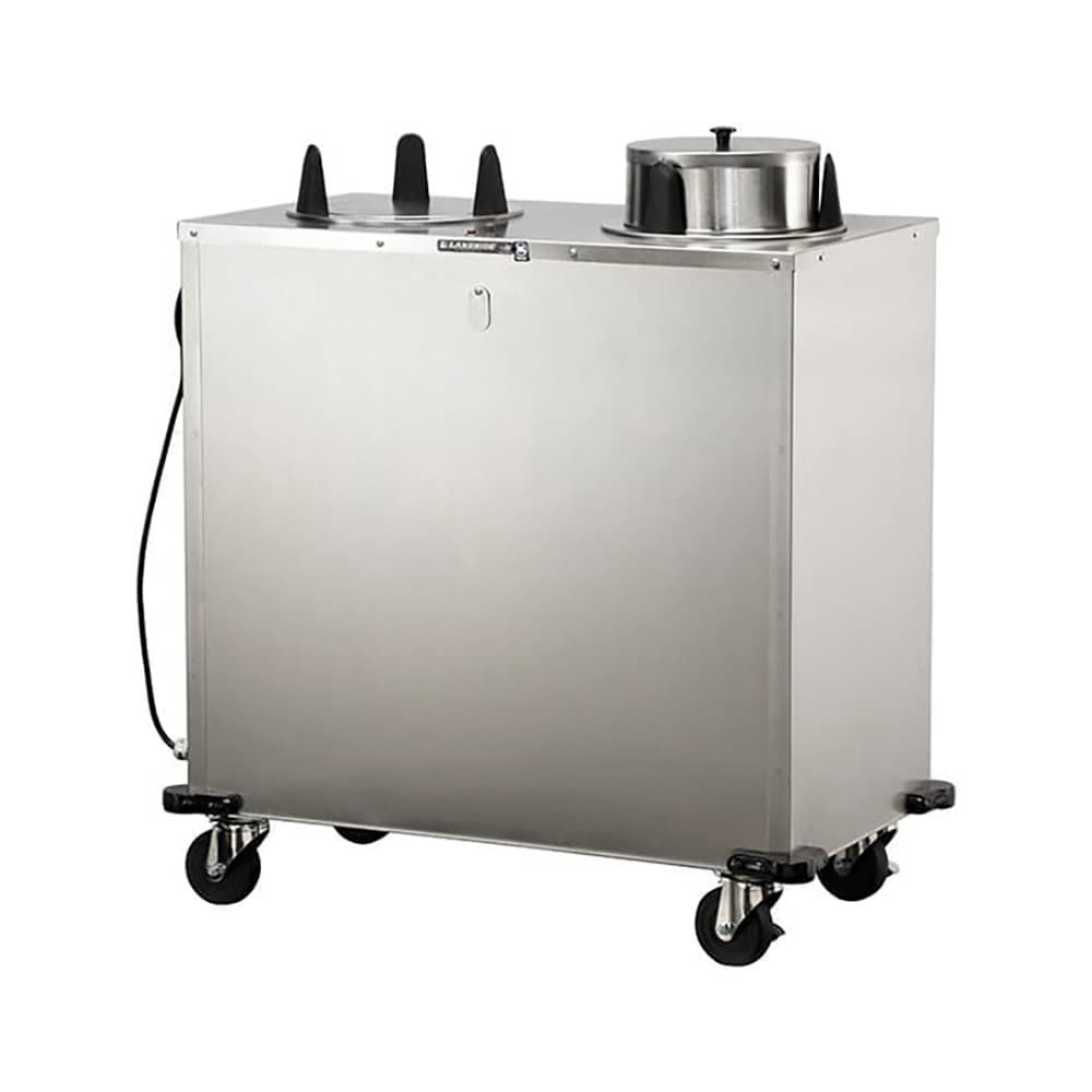 Lakeside E6200 36 1/2" Heated Mobile Dish Dispenser w/ (2) Columns - Stainless, 120v