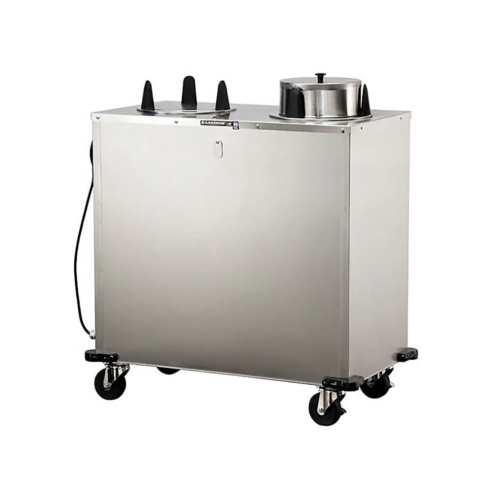 Lakeside E6208 36 1/2" Heated Mobile Dish Dispenser w/ (2) Columns - Stainless, 120v