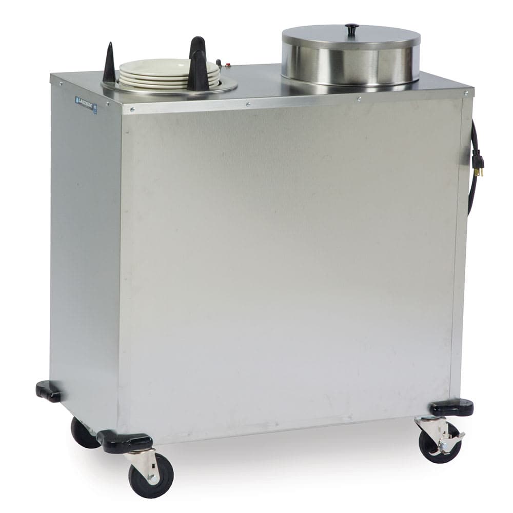 Lakeside E6209 36 1/2" Heated Mobile Dish Dispenser w/ (2) Columns - Stainless, 120v