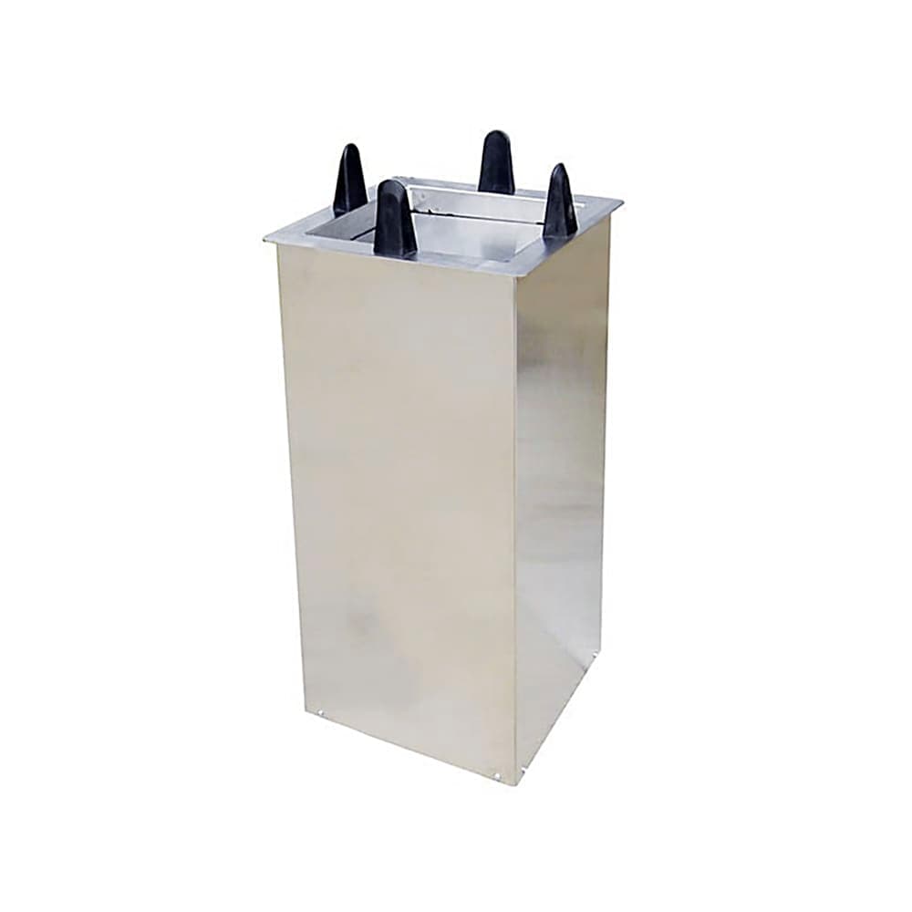 Lakeside S5012 15 3/8" Drop In Dish Dispenser for Square Plates, Stainless