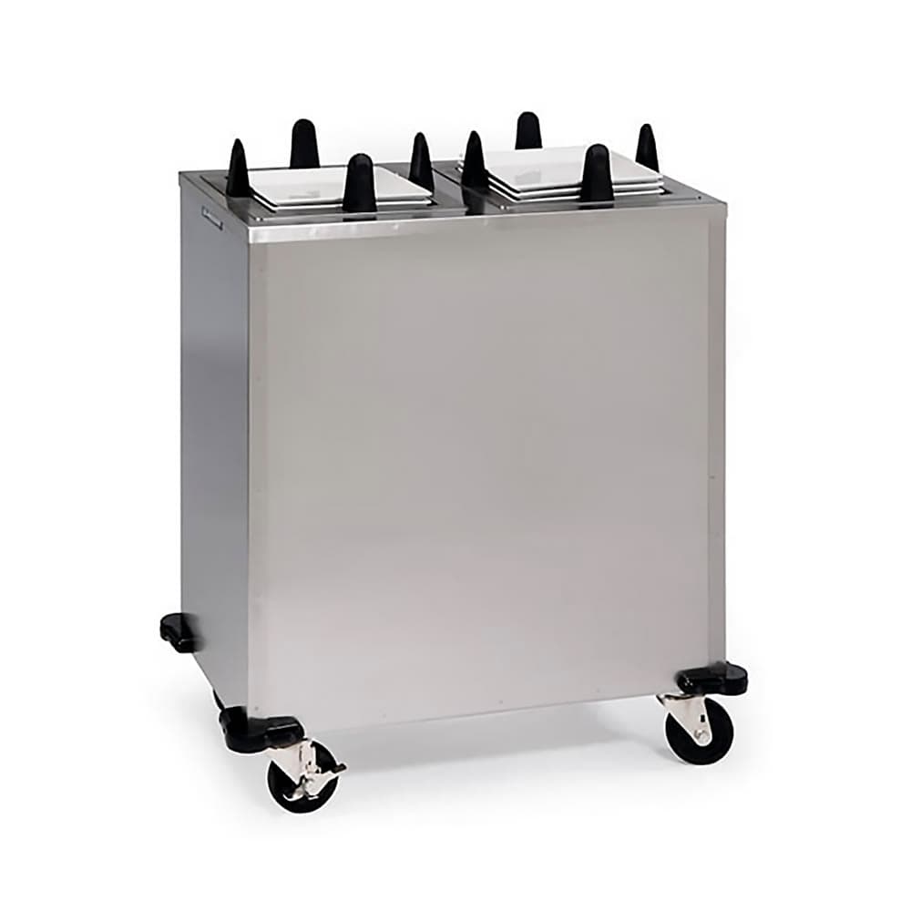 Lakeside S5212 36 1/2" Mobile Dish Dispenser for Square Plates w/ (2) Columns, Stainless
