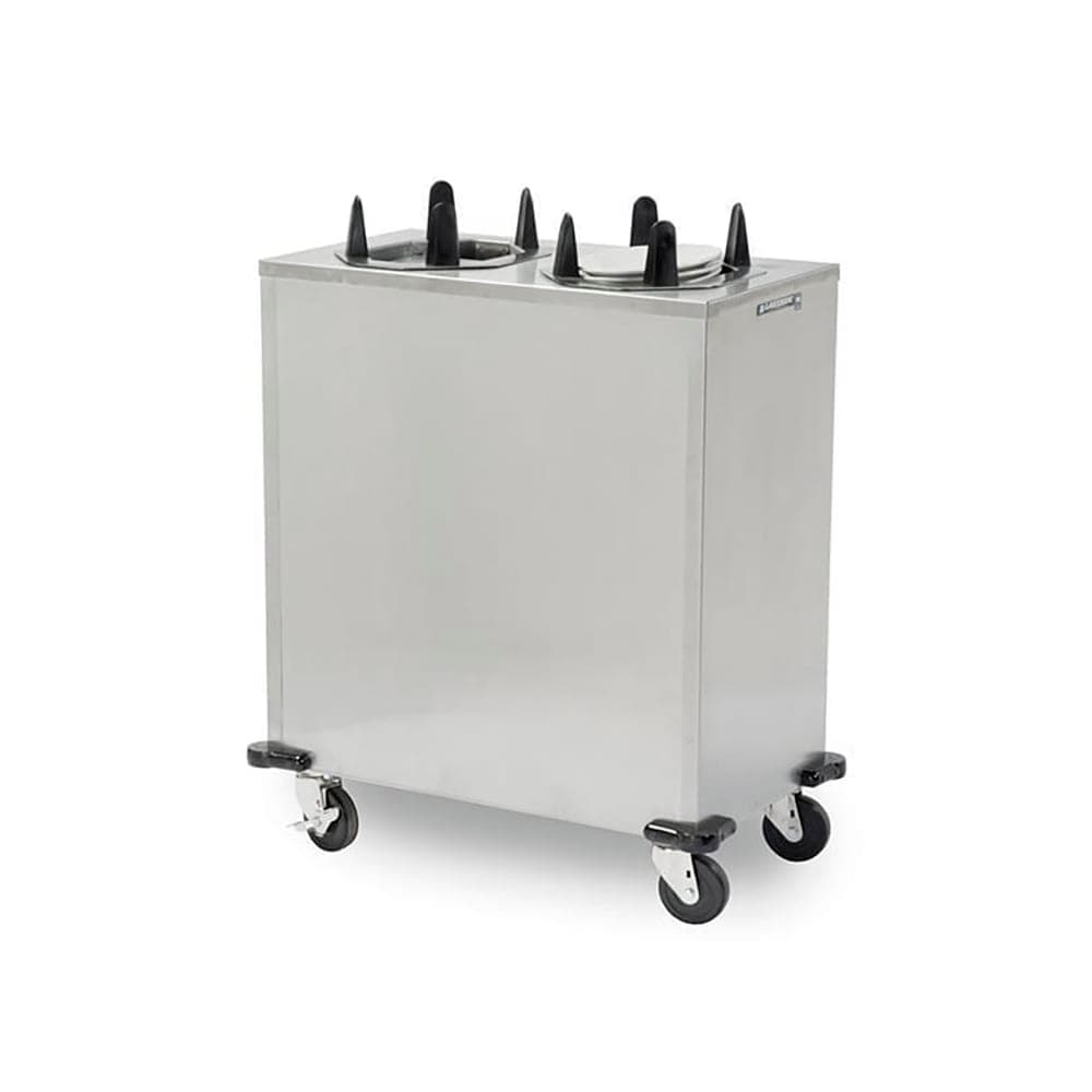 Lakeside V6213 36 1/2" Heated Mobile Dish Dispenser for Oval Platters w/ (2) Columns - Stainless, 120v