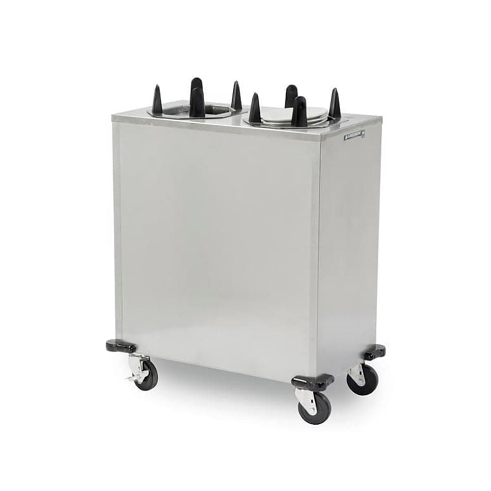 Lakeside V6214 40 1/2" Heated Mobile Dish Dispenser for Oval Platters w/ (2) Columns - Stainless, 120v