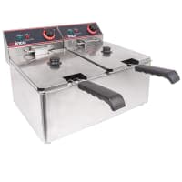 Adcraft DF-6L/2 Countertop Electric Fryer - (2) 15lb Vats, 120v/1ph thumbnail 2
