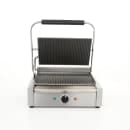 MoTak PGSG14 Single Commercial Panini Press w/ Cast Iron Grooved Plates, 120v thumbnail 7