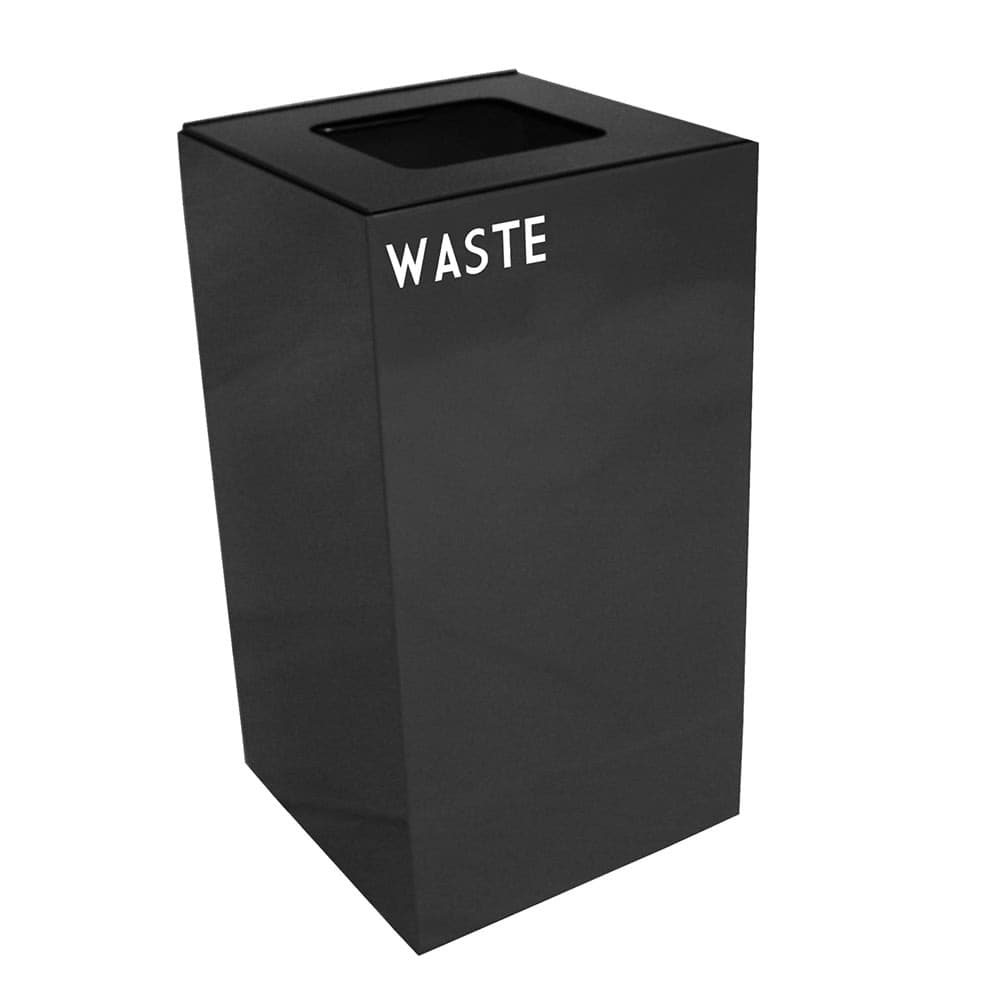 Witt 28 gal Indoor Decorative Trash Can - Metal, Charcoal (28GC03-CB)