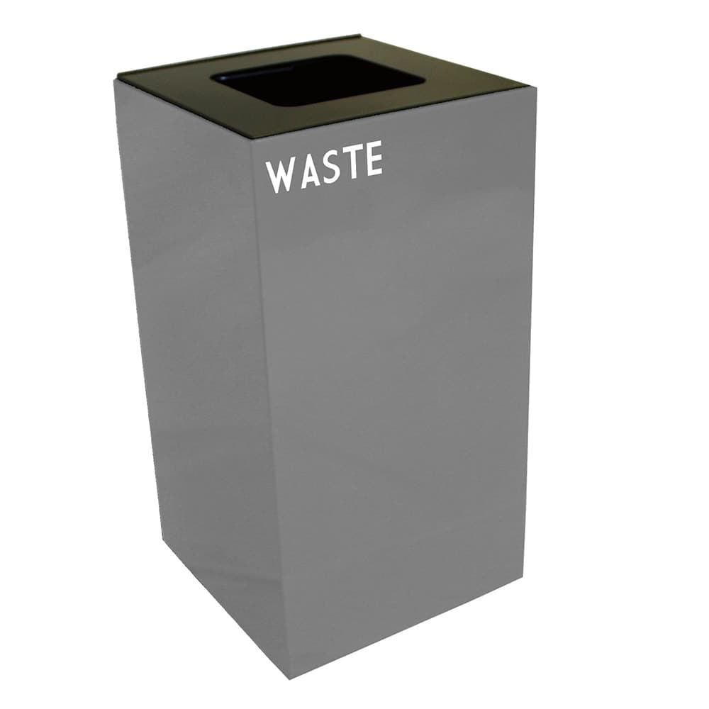 Witt 28 gal Indoor Decorative Trash Can - Metal, Slate (28GC03-SL)