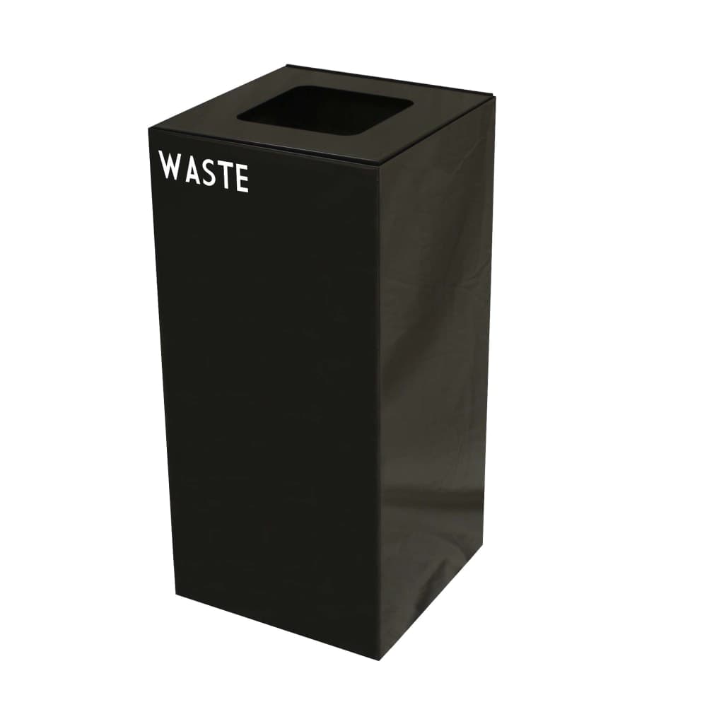 Witt 32 gal Indoor Decorative Trash Can - Metal, Charcoal (32GC03-CB)