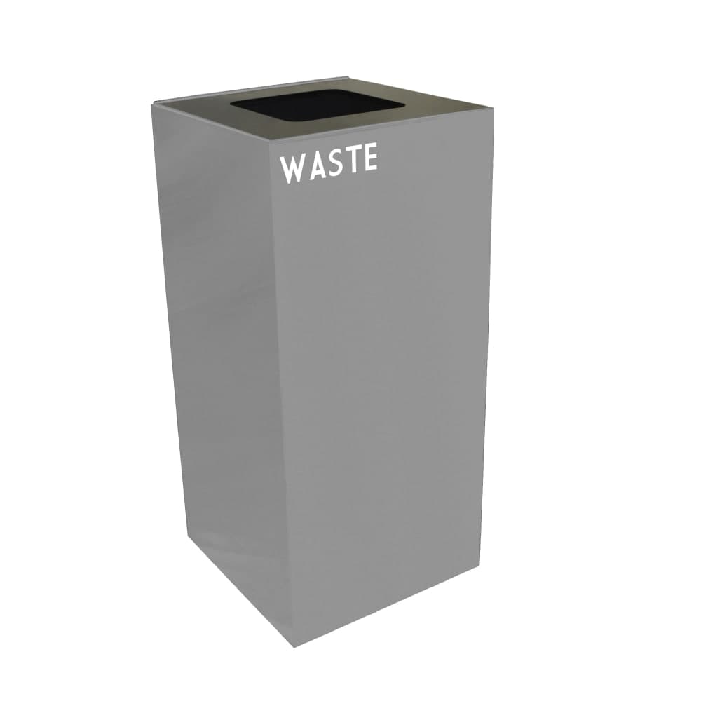 Witt 32 gal Indoor Decorative Trash Can - Metal, Slate (32GC03-SL)
