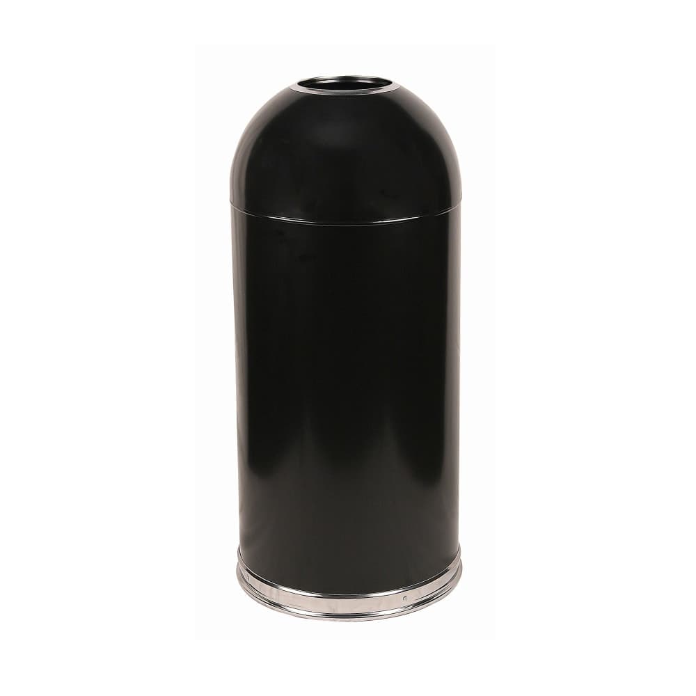 Witt 15 gal Indoor Decorative Trash Can - Metal, Black (415DTBK)