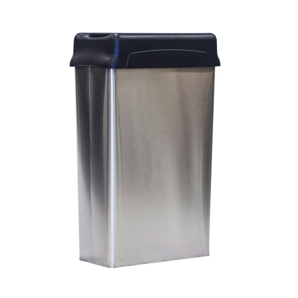 Witt 22 gal Indoor Decorative Trash Can - Metal, Stainless Steel (70HTSS)