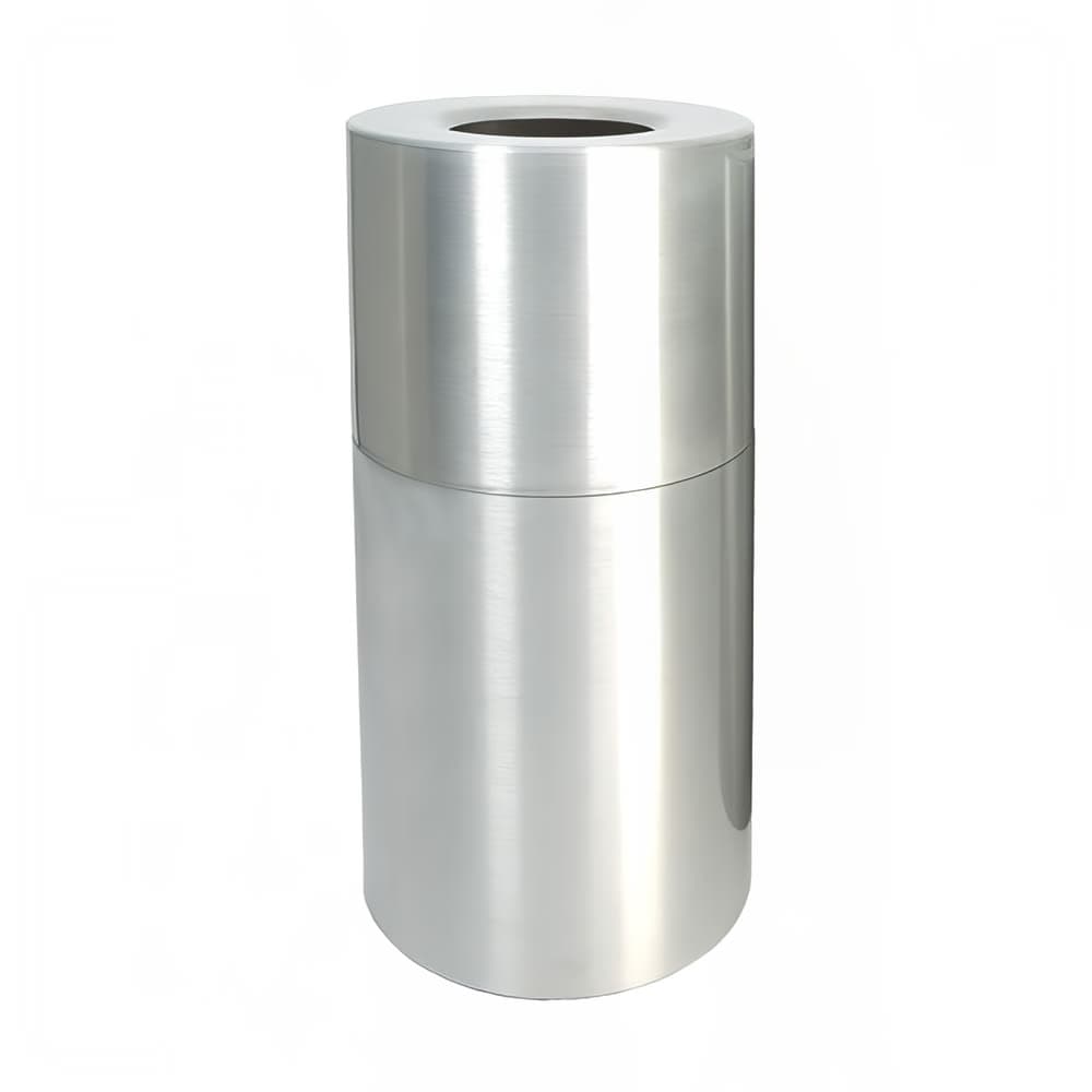 Witt 24 gal Indoor Decorative Trash Can - Metal, Clear Coat (AL18-CLR)