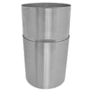 Witt 24 gal Indoor Decorative Trash Can - Metal, Clear Coat (AL18-CLR) thumbnail 3