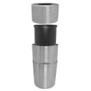 Witt 24 gal Indoor Decorative Trash Can - Metal, Clear Coat (AL18-CLR) thumbnail 5