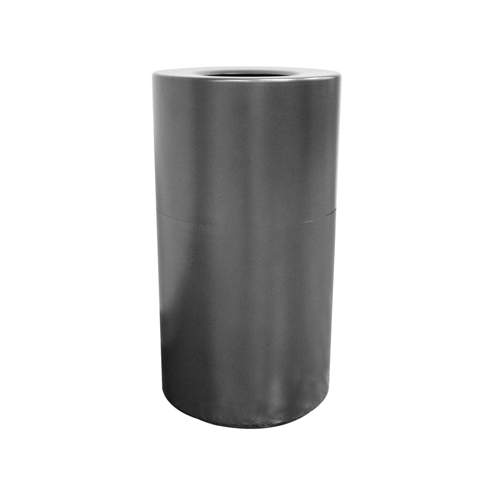 Witt 35 gal Indoor Decorative Trash Can - Metal, Silver (AL35-SVN)
