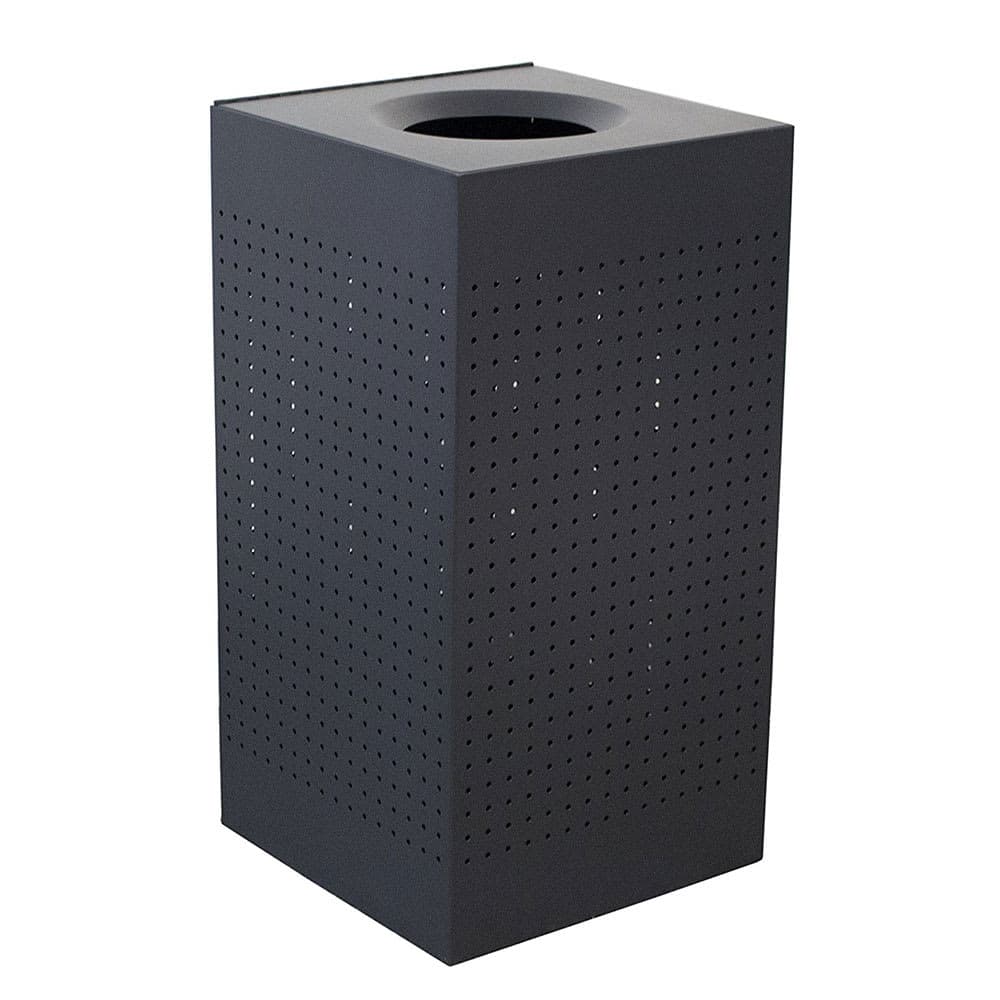 Witt 25 gal Indoor Decorative Trash Can - Metal, Black (CL25-BK)