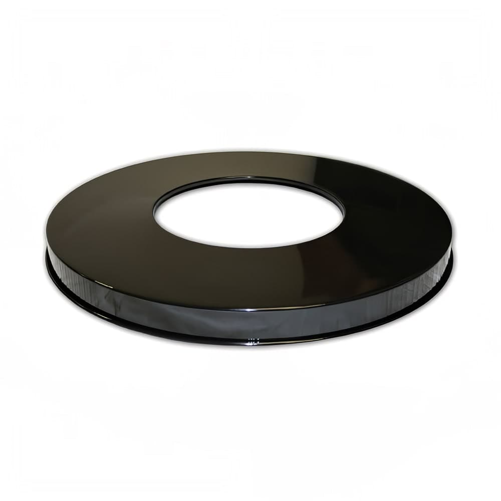 Witt 23 3/4" Outdoor Flat Top Lid for M3601 Trash Cans, Black (M3601-FTL-BK)