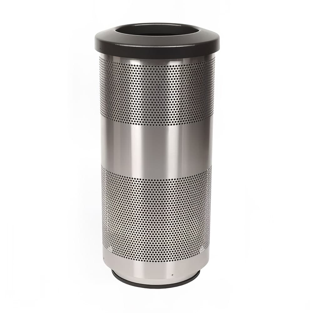 Witt 20 gal Indoor Decorative Trash Can - Metal, Stainless Steel (SC20-01-SS)