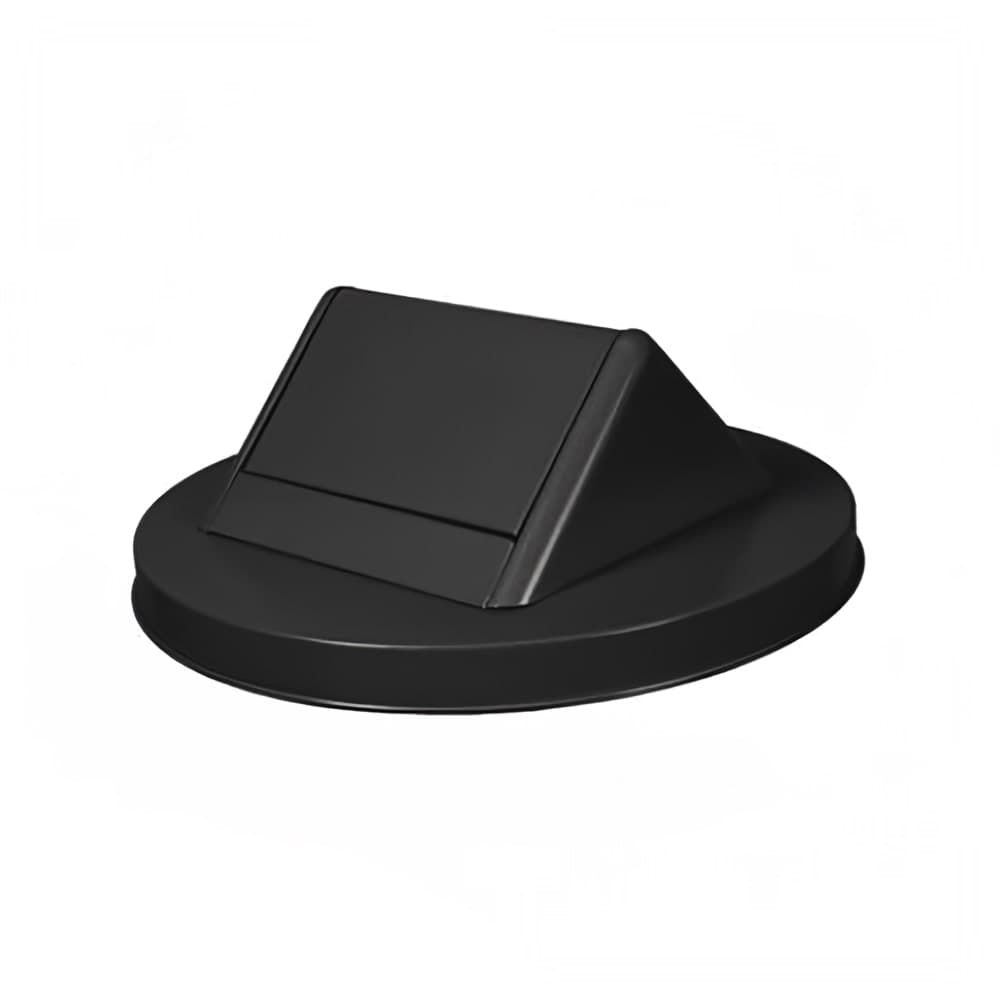 Witt Round Swing Top Trash Can Lid - Metal, Black (SWT55BK)