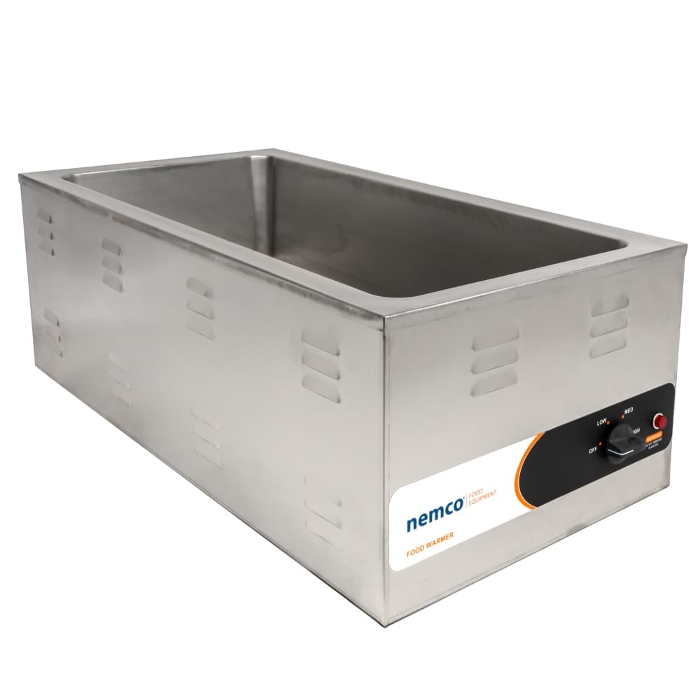 Nemco 6055A-43 Countertop Food Warmer - Wet w/ (4) 1/3 Pan Wells, 120v