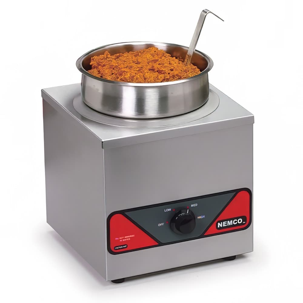 Nemco 6110A 4 qt Countertop Soup Warmer w/ Thermostatic Controls, 120v