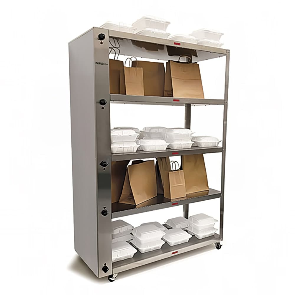 Nemco 6302-2 41 3/8" Self Service Heated To Go Shelf - (2) Shelves, 120v