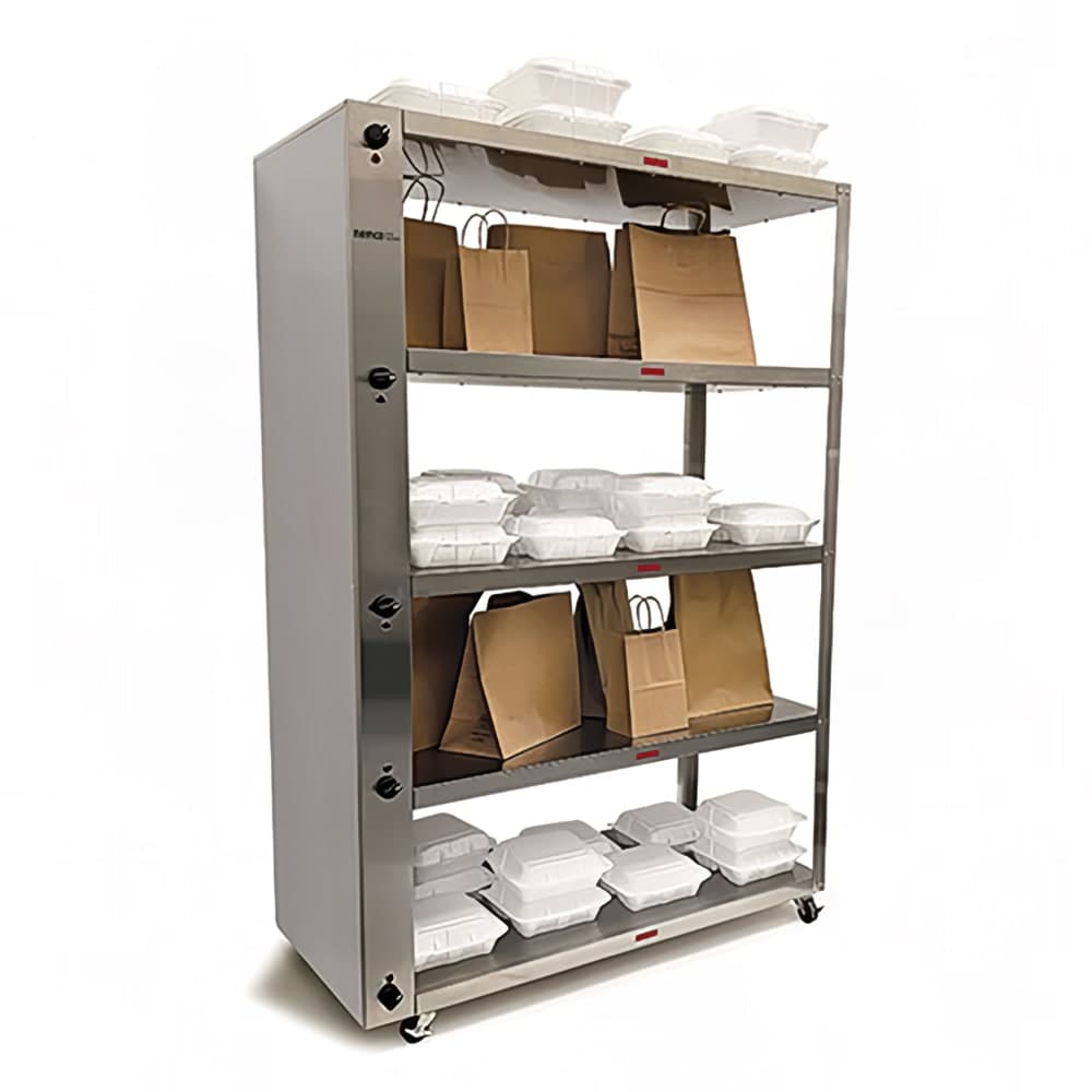 Nemco 6302-3 41 3/8" Self Service Heated To Go Shelf - (3) Shelves, 120v